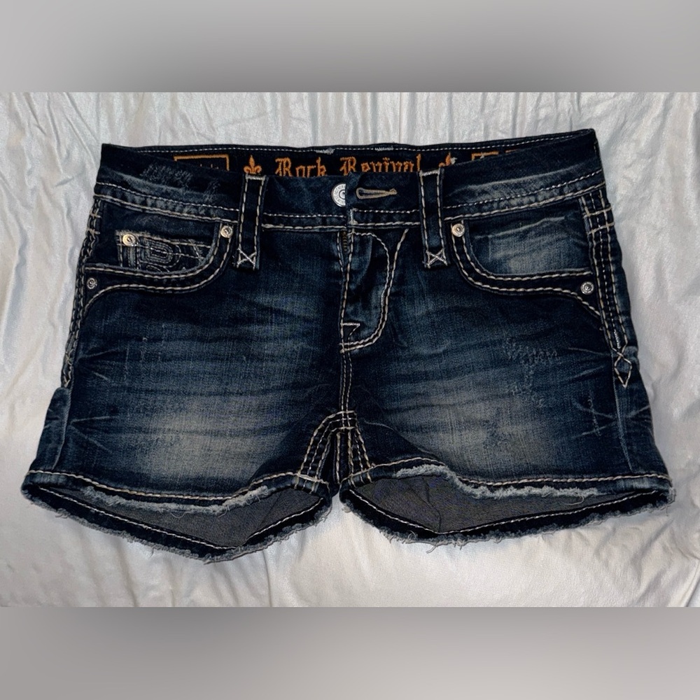 Rock Revival Dark Wash Jean Shorts